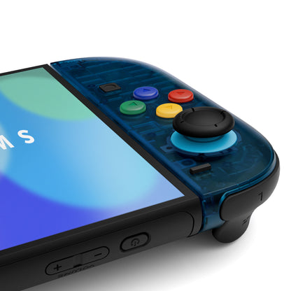 eXtremeRate Nintendo Switch 2対応ジョイコン交換フルセットシェルケース、ボタン付き - エッセンス版【クリアブルー】