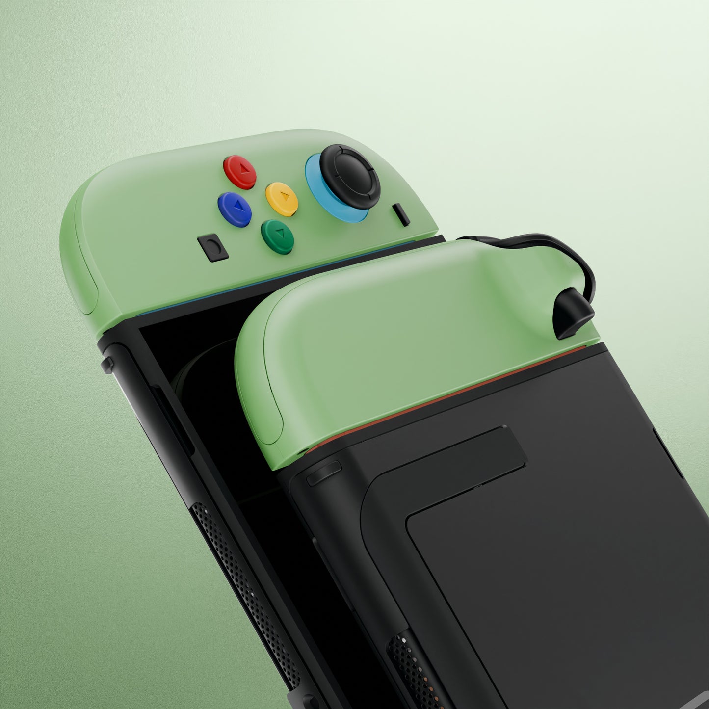 eXtremeRate Nintendo Switch 2対応ジョイコン交換フルセットシェルケース、ボタン付き - エッセンス版【抹茶グリーン】