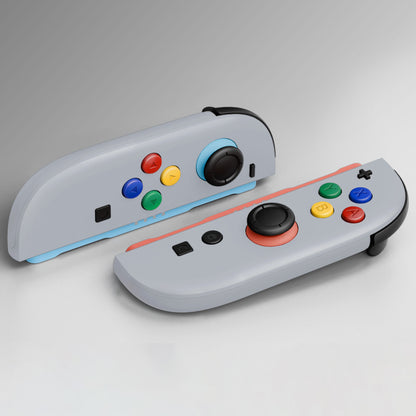 eXtremeRate Nintendo Switch 2対応ジョイコン交換フルセットシェルケース、ボタン付き - エッセンス版【ニューホープグレイ】