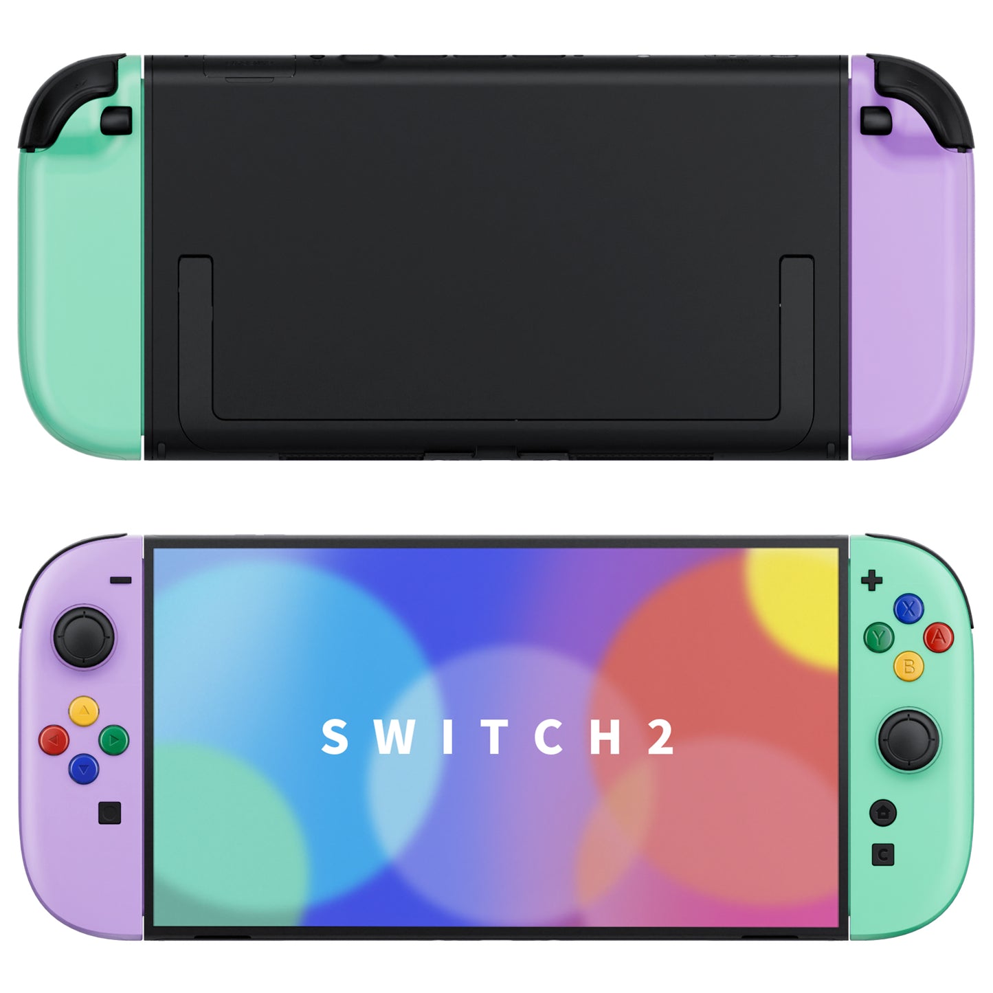 eXtremeRate Nintendo Switch 2 Joy-Con Replacement Shell Case with Buttons - Essence Edition [Blue & Orange]