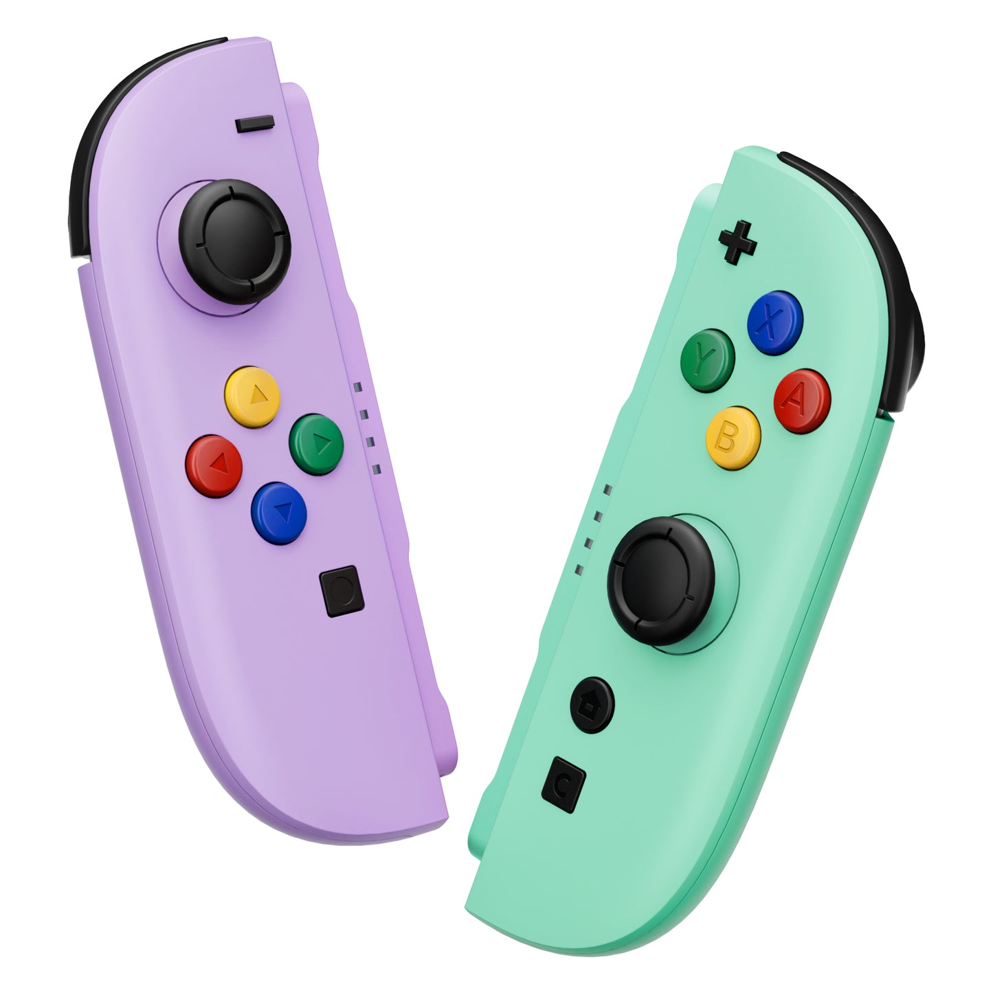 eXtremeRate Nintendo Switch 2 Joy-Con Replacement Shell Case with Buttons - Essence Edition [Blue & Orange]
