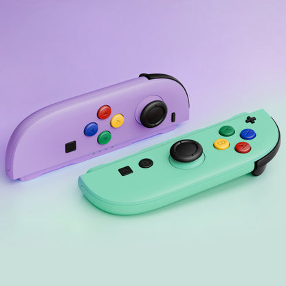 eXtremeRate Nintendo Switch 2 Joy-Con Replacement Shell Case with Buttons - Essence Edition [Blue & Orange]