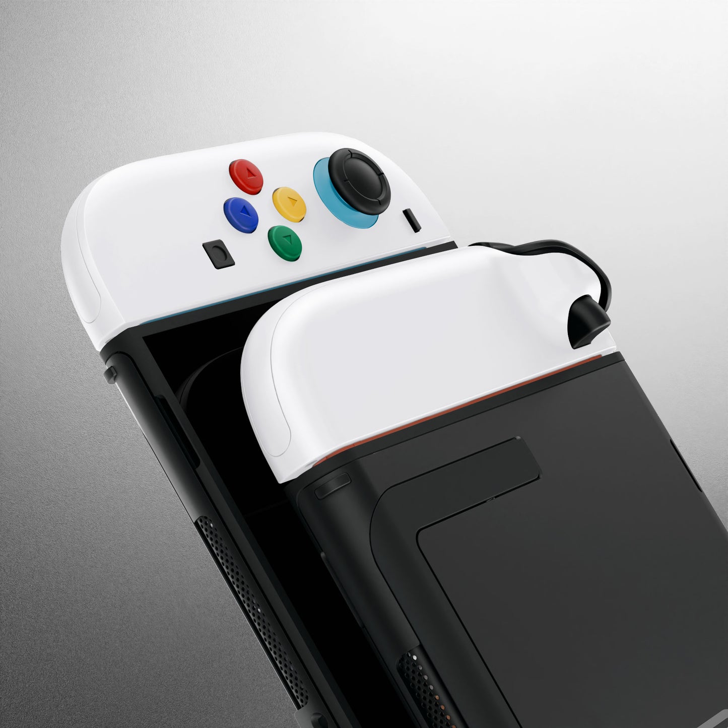 eXtremeRate Nintendo Switch 2対応ジョイコン交換フルセットシェルケース、ボタン付き - エッセンス版【ホワイト】