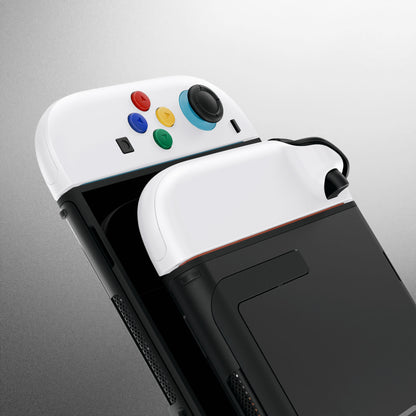 eXtremeRate Nintendo Switch 2対応ジョイコン交換フルセットシェルケース、ボタン付き - エッセンス版【ホワイト】