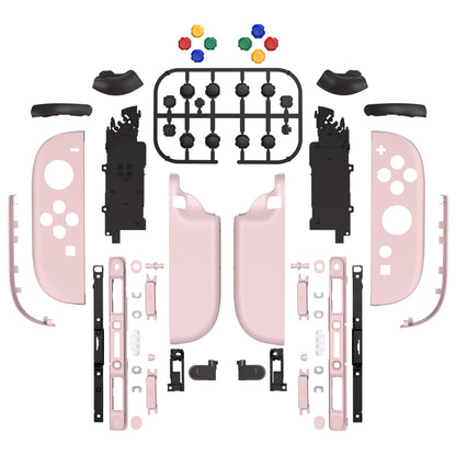 eXtremeRate Nintendo Switch 2対応ジョイコン交換フルセットシェルケース、ボタン付き - デラックス版【チェリーブロッサムピンク】