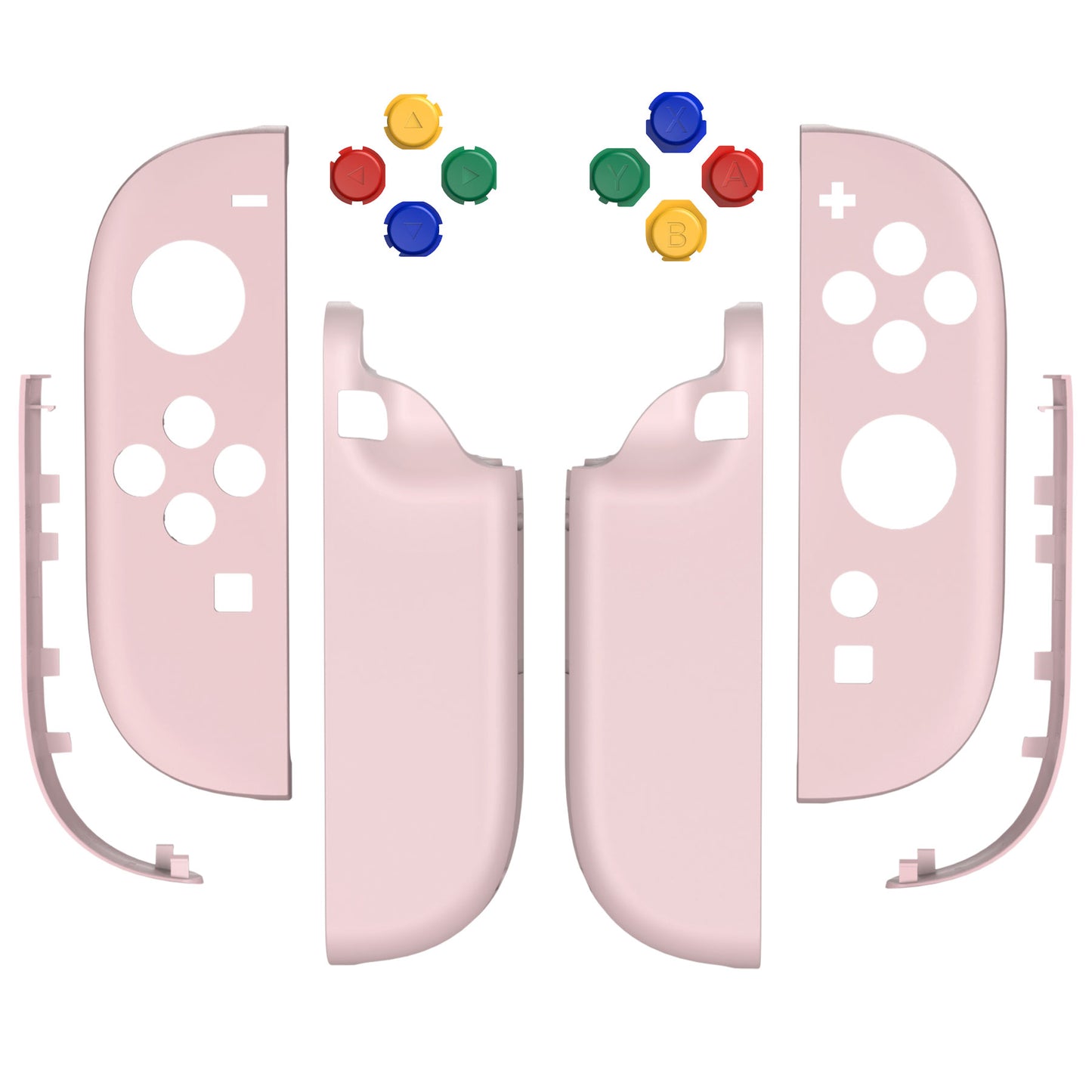eXtremeRate Nintendo Switch 2対応ジョイコン交換フルセットシェルケース、ボタン付き - エッセンス版【チェリーブロッサムピンク】