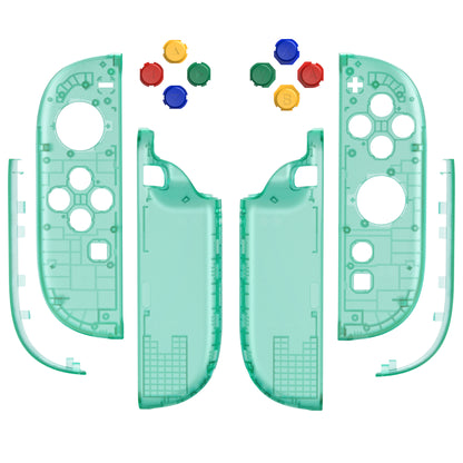 eXtremeRate Nintendo Switch 2対応ジョイコン交換フルセットシェルケース、ボタン付き - エッセンス版【エメラルドグリーン】