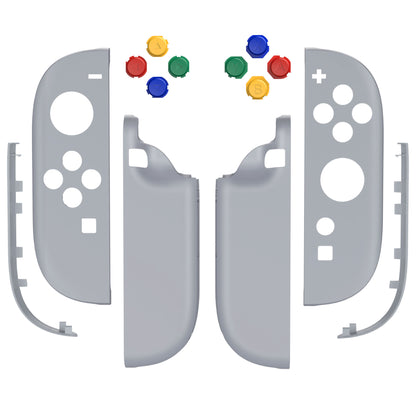 eXtremeRate Nintendo Switch 2対応ジョイコン交換フルセットシェルケース、ボタン付き - エッセンス版【ニューホープグレイ】