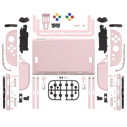 eXtremeRate Nintendo Switch 2対応交換フルセットシェル＆ボタン - デラックス版【チェリーブロッサムピンク】