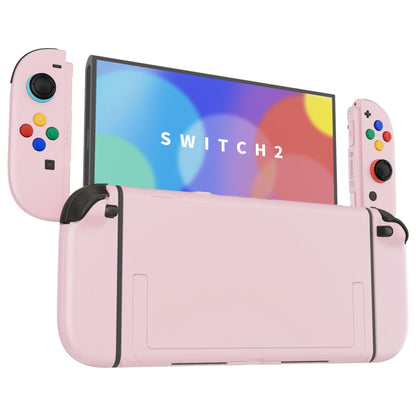 eXtremeRate Nintendo Switch 2対応交換フルセットシェル＆ボタン - デラックス版【チェリーブロッサムピンク】
