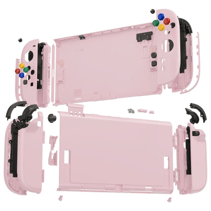 eXtremeRate Nintendo Switch 2対応交換フルセットシェル＆ボタン - デラックス版【チェリーブロッサムピンク】