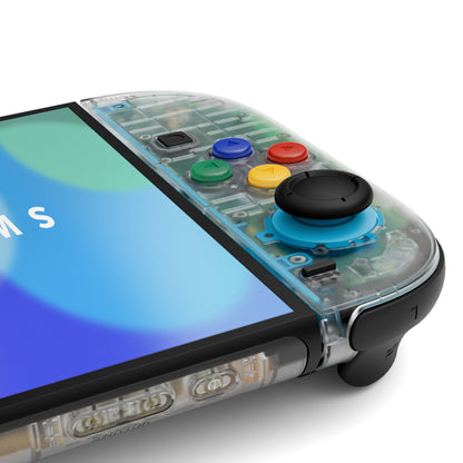 eXtremeRate Nintendo Switch 2対応交換フルセットシェル＆ボタン - デラックス版【クリア】