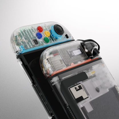 eXtremeRate Nintendo Switch 2対応交換フルセットシェル＆ボタン - デラックス版【クリア】