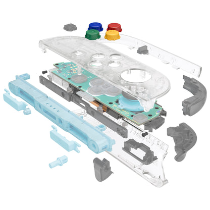 eXtremeRate Nintendo Switch 2対応交換フルセットシェル＆ボタン - デラックス版【暗闇で光る-グリーン】