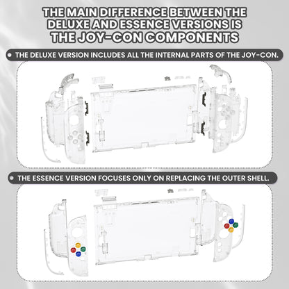 eXtremeRate Nintendo Switch 2対応交換フルセットシェル＆ボタン - デラックス版【暗闇で光る-グリーン】