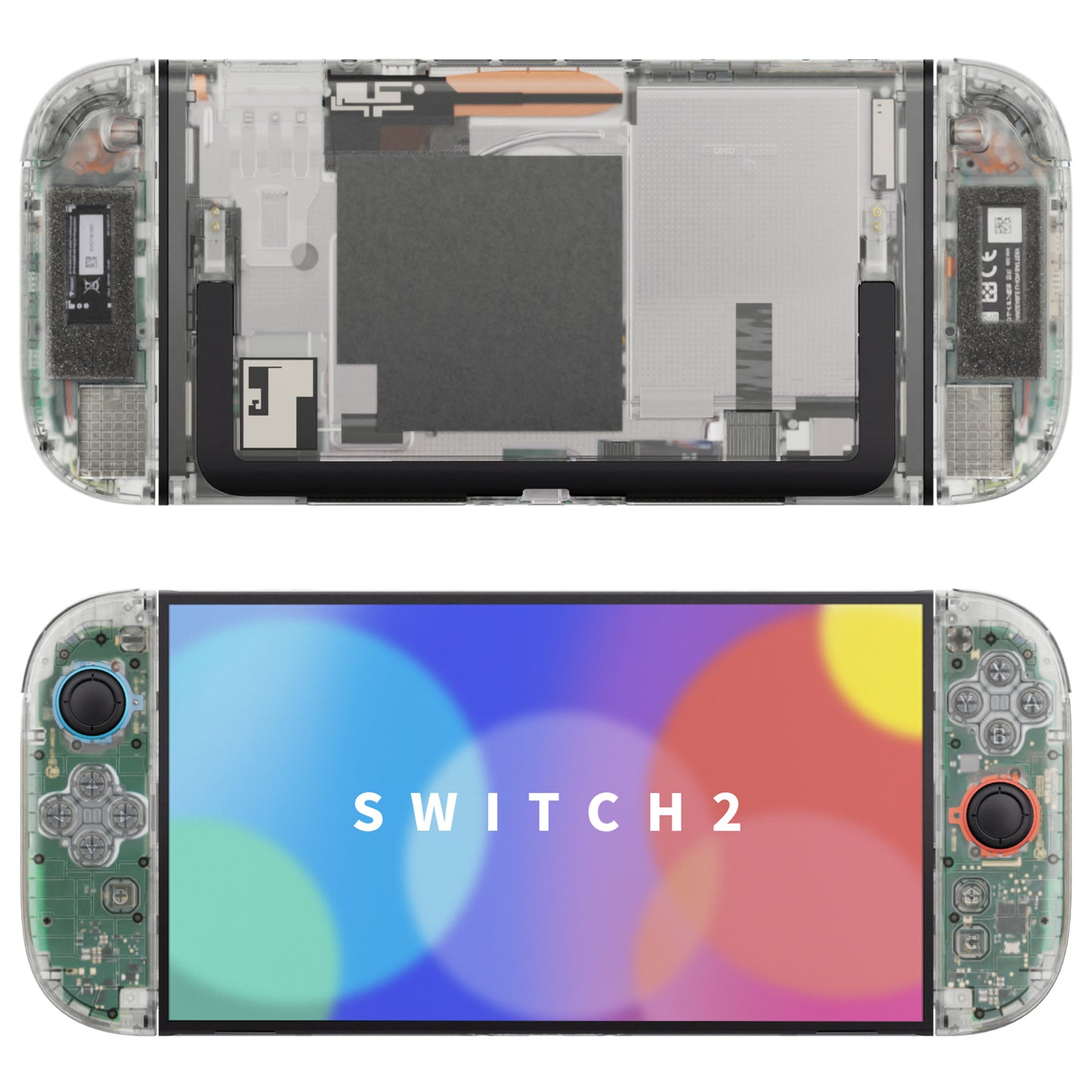 eXtremeRate Nintendo Switch 2対応交換フルセットシェル＆ボタン - デラックス版【暗闇で光る-グリーン】