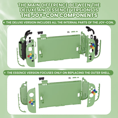 eXtremeRate Nintendo Switch 2対応交換フルセットシェル＆ボタン - デラックス版【抹茶グリーン】