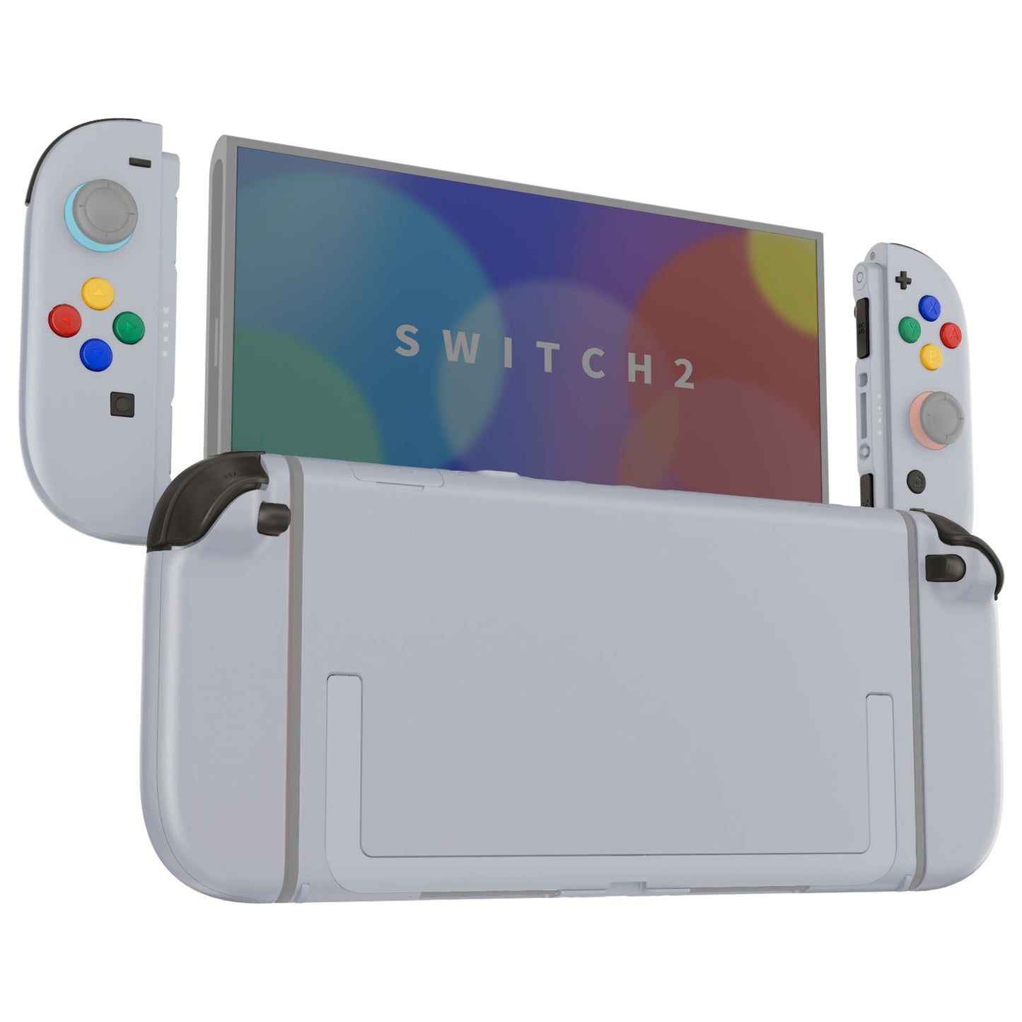 eXtremeRate Nintendo Switch 2対応交換フルセットシェル＆ボタン - デラックス版【ニューホープグレイ】