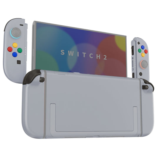 eXtremeRate Nintendo Switch 2対応交換フルセットシェル＆ボタン - デラックス版【ニューホープグレイ】