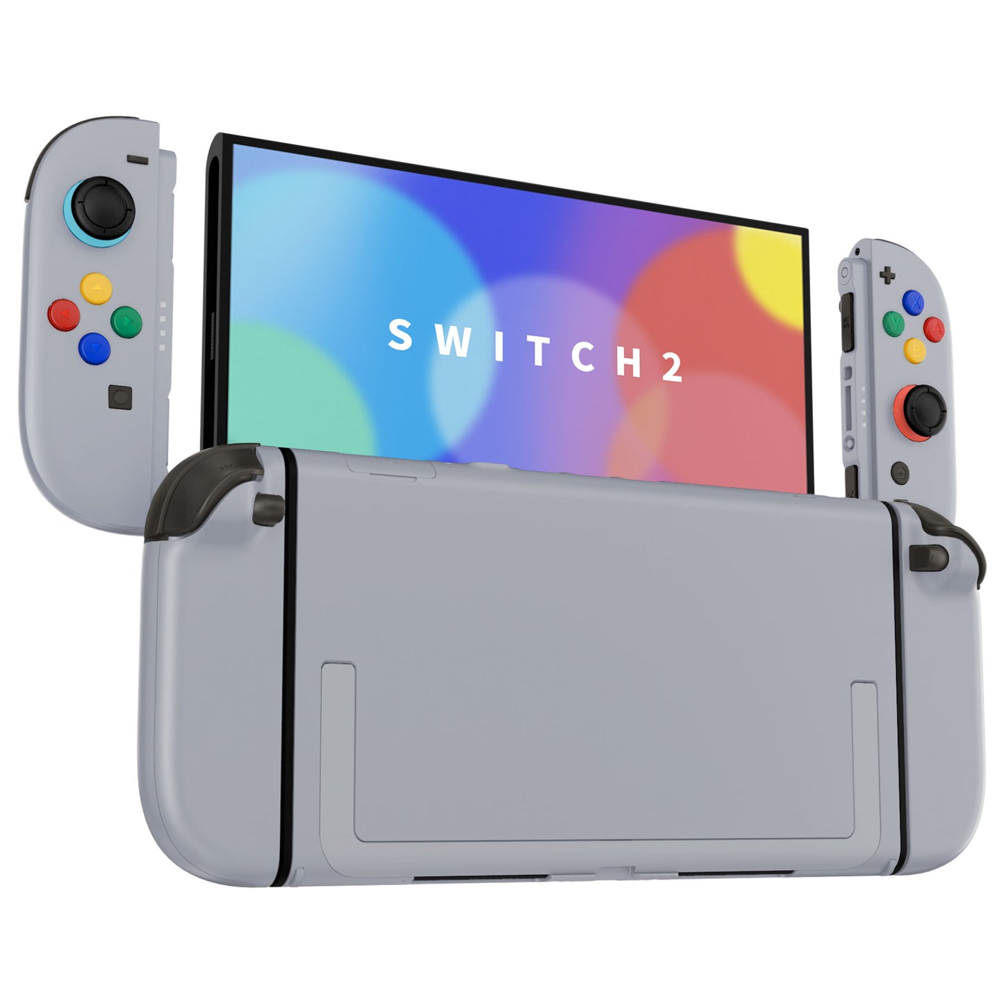 eXtremeRate Nintendo Switch 2対応交換フルセットシェル＆ボタン - デラックス版【ニューホープグレイ】