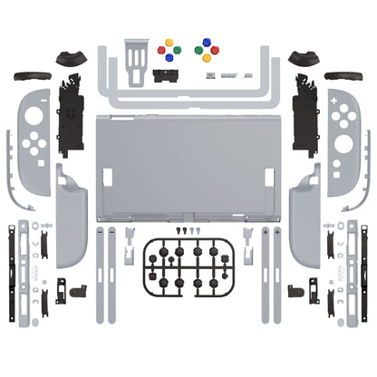 eXtremeRate Nintendo Switch 2対応交換フルセットシェル＆ボタン - デラックス版【ニューホープグレイ】