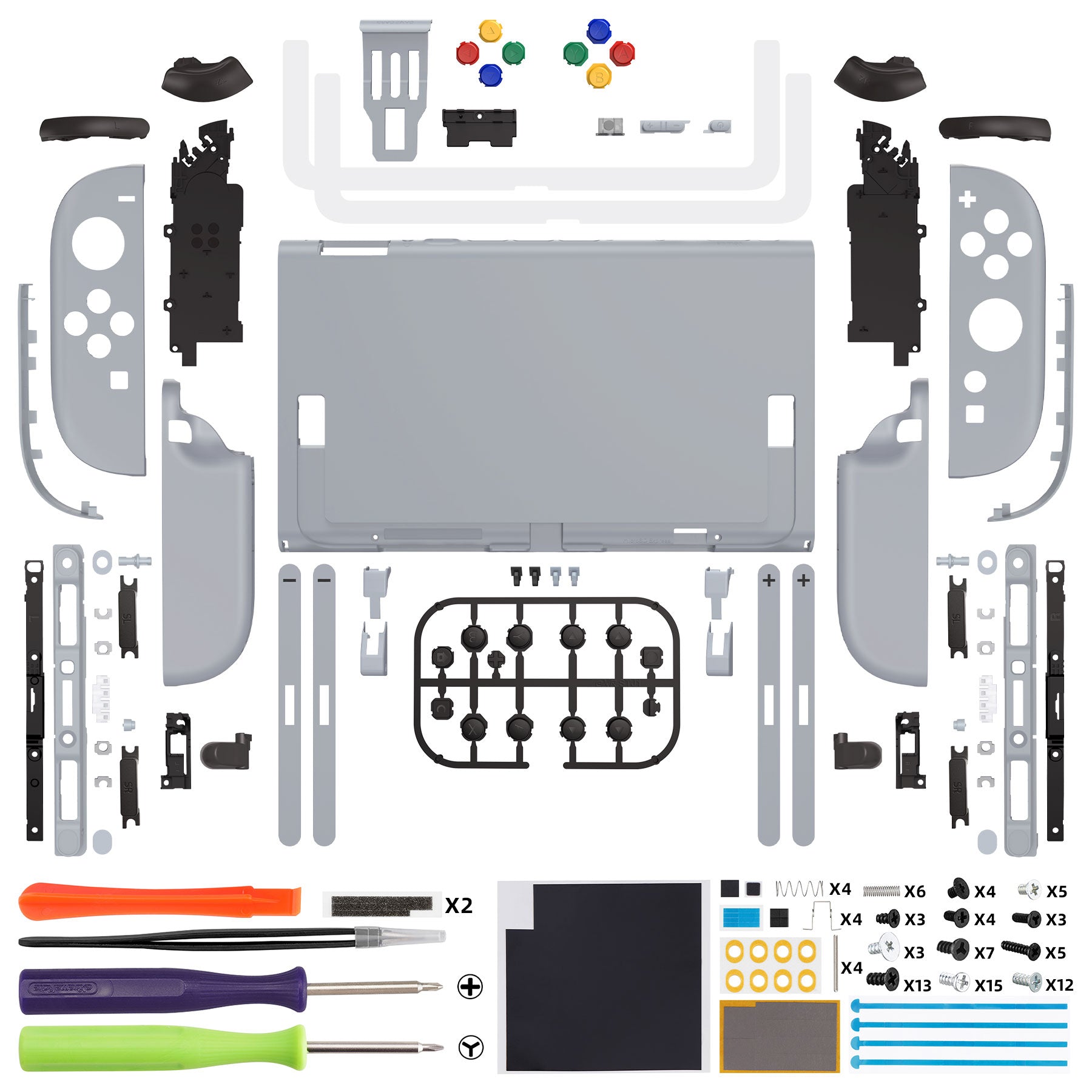 Nintendo Switch 2対応交換フルセットシェル＆ボタン - デラックス版
