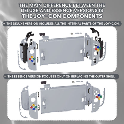 eXtremeRate Nintendo Switch 2対応交換フルセットシェル＆ボタン - デラックス版【ニューホープグレイ】