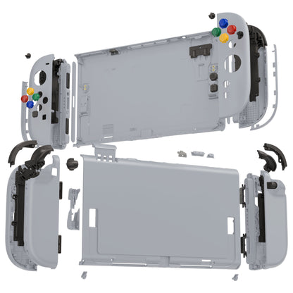 eXtremeRate Nintendo Switch 2対応交換フルセットシェル＆ボタン - デラックス版【ニューホープグレイ】