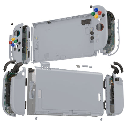 eXtremeRate Nintendo Switch 2対応交換フルセットシェル＆ボタン - デラックス版【ニューホープグレイ】