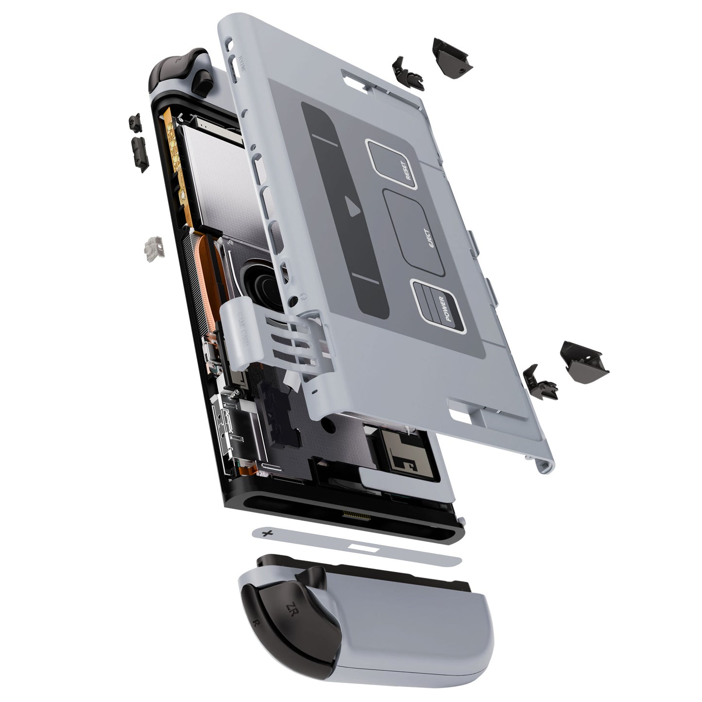 eXtremeRate Nintendo Switch 2対応交換フルセットシェル＆ボタン - デラックス版【スーファミクラシックEUスタイル】