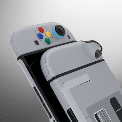 eXtremeRate Nintendo Switch 2対応交換フルセットシェル＆ボタン - デラックス版【スーファミクラシックEUスタイル】