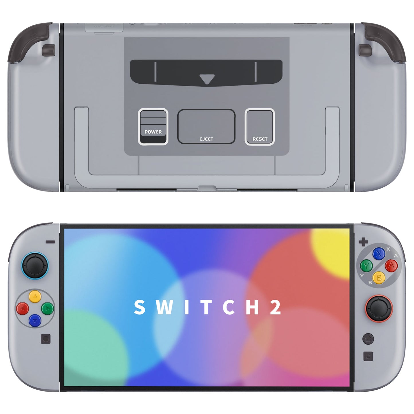 eXtremeRate Nintendo Switch 2対応交換フルセットシェル＆ボタン - デラックス版【スーファミクラシックEUスタイル】