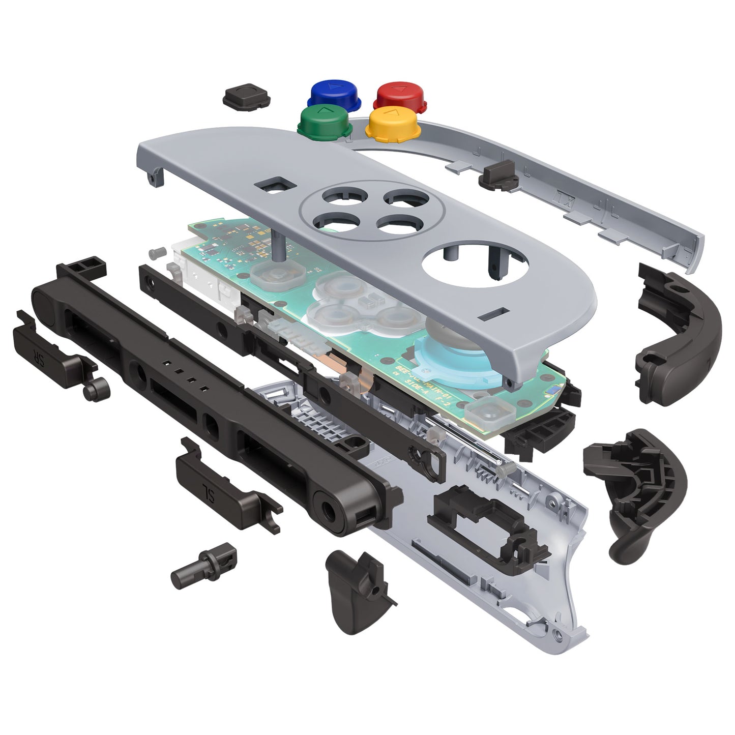 eXtremeRate Nintendo Switch 2対応交換フルセットシェル＆ボタン - デラックス版【スーファミクラシックEUスタイル】