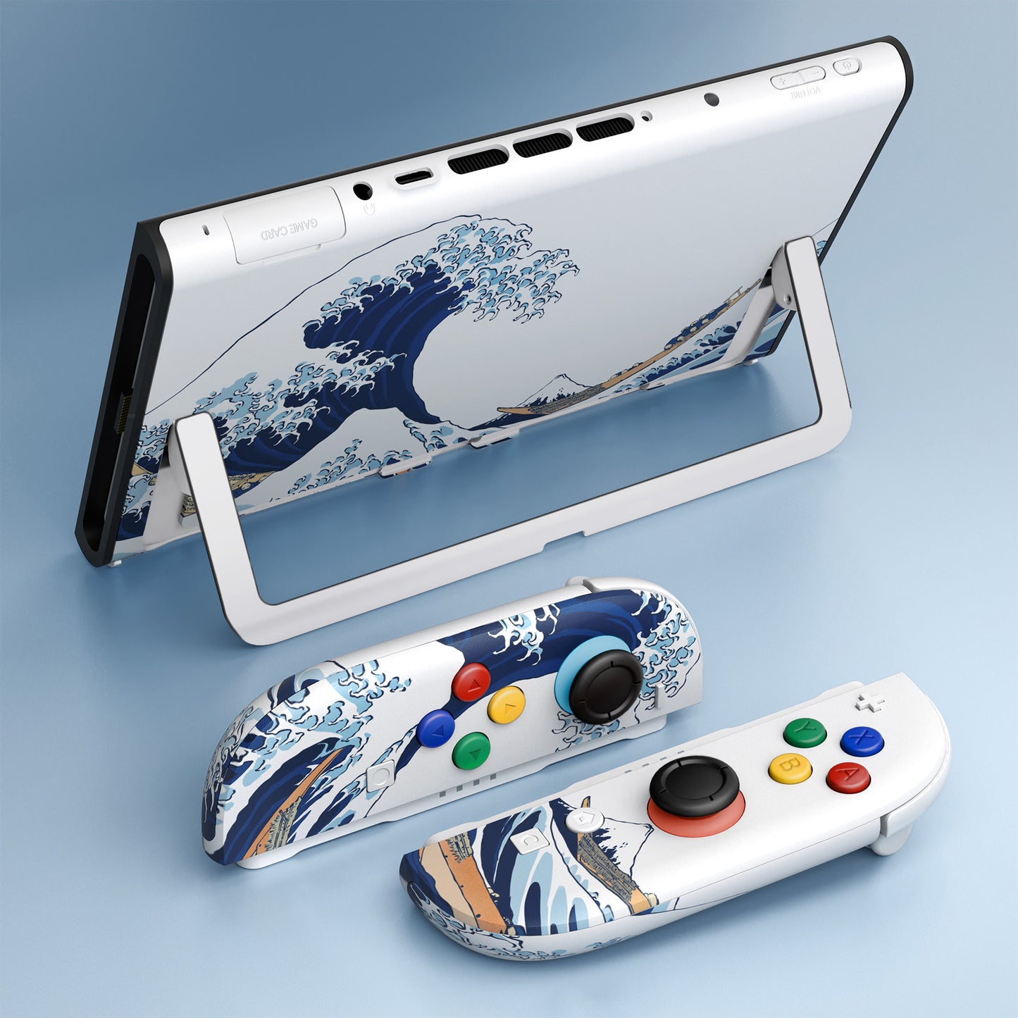 eXtremeRate Nintendo Switch 2対応交換フルセットシェル＆ボタン - デラックス版【ザグレートウェーブ】