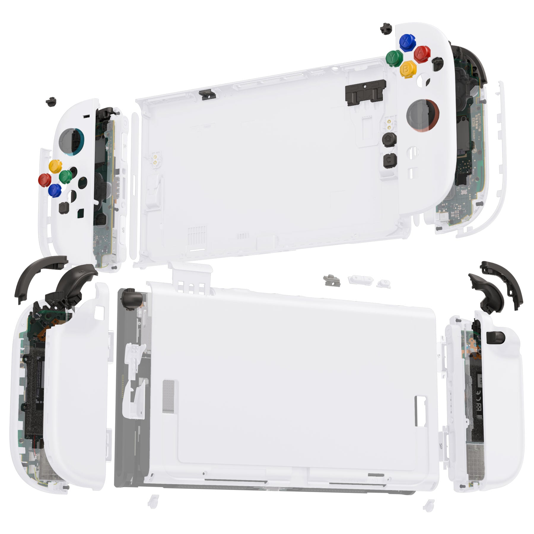 Nintendo Switch 新品未使用 カスタムシェル 付属品全部有 eXtremeRate 任天堂スイッチ有機EL用カスタム交換フルセット