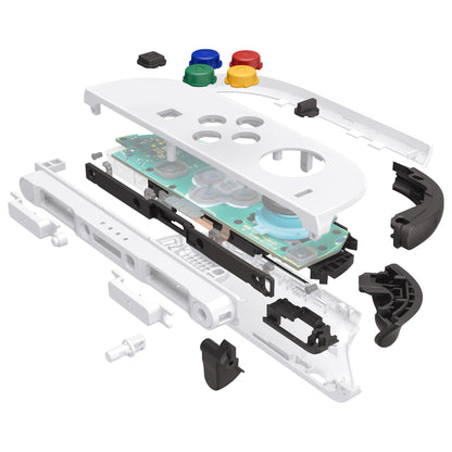 eXtremeRate Nintendo Switch 2対応交換フルセットシェル＆ボタン - デラックス版【ホワイト】