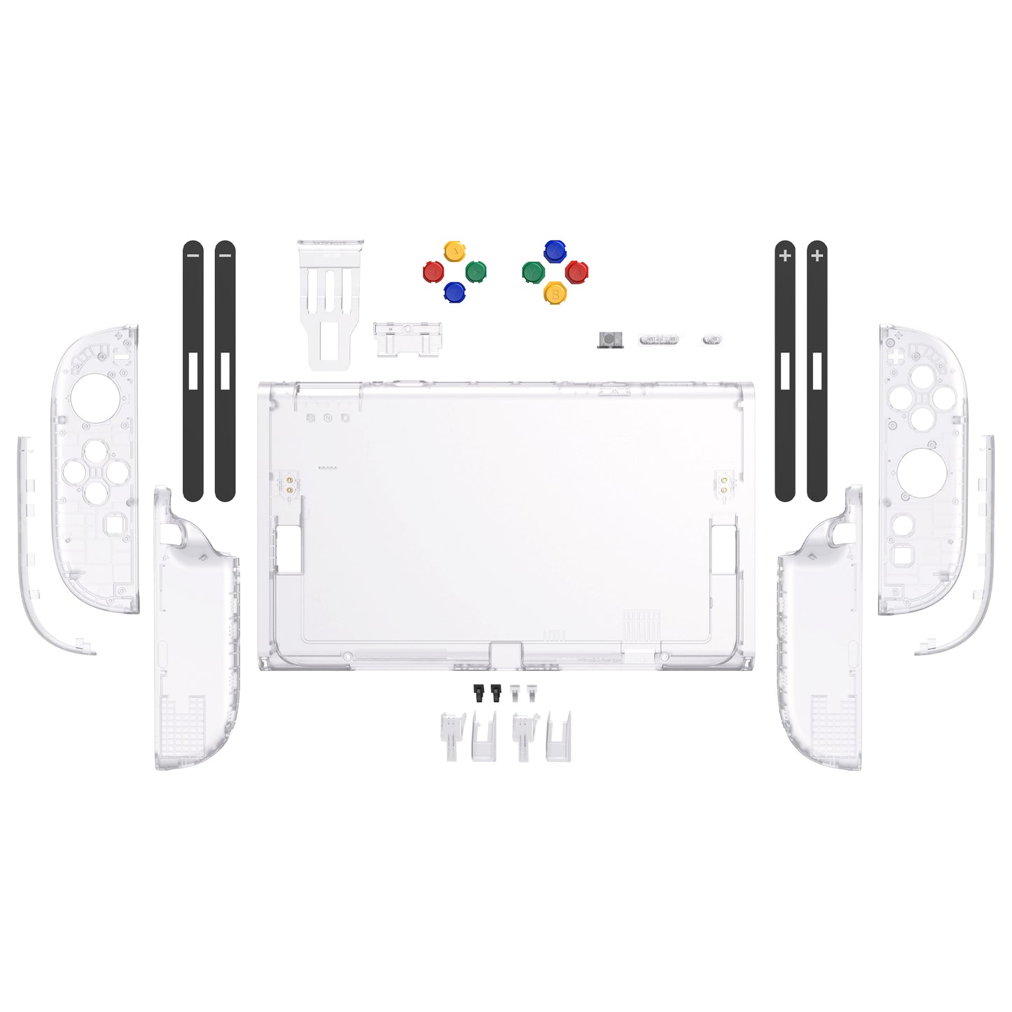 eXtremeRate Nintendo Switch 2対応交換フルセットシェル＆ボタン - エッセンス版【クリア】