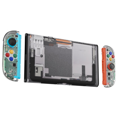 eXtremeRate Nintendo Switch 2対応交換フルセットシェル＆ボタン - エッセンス版【クリア】