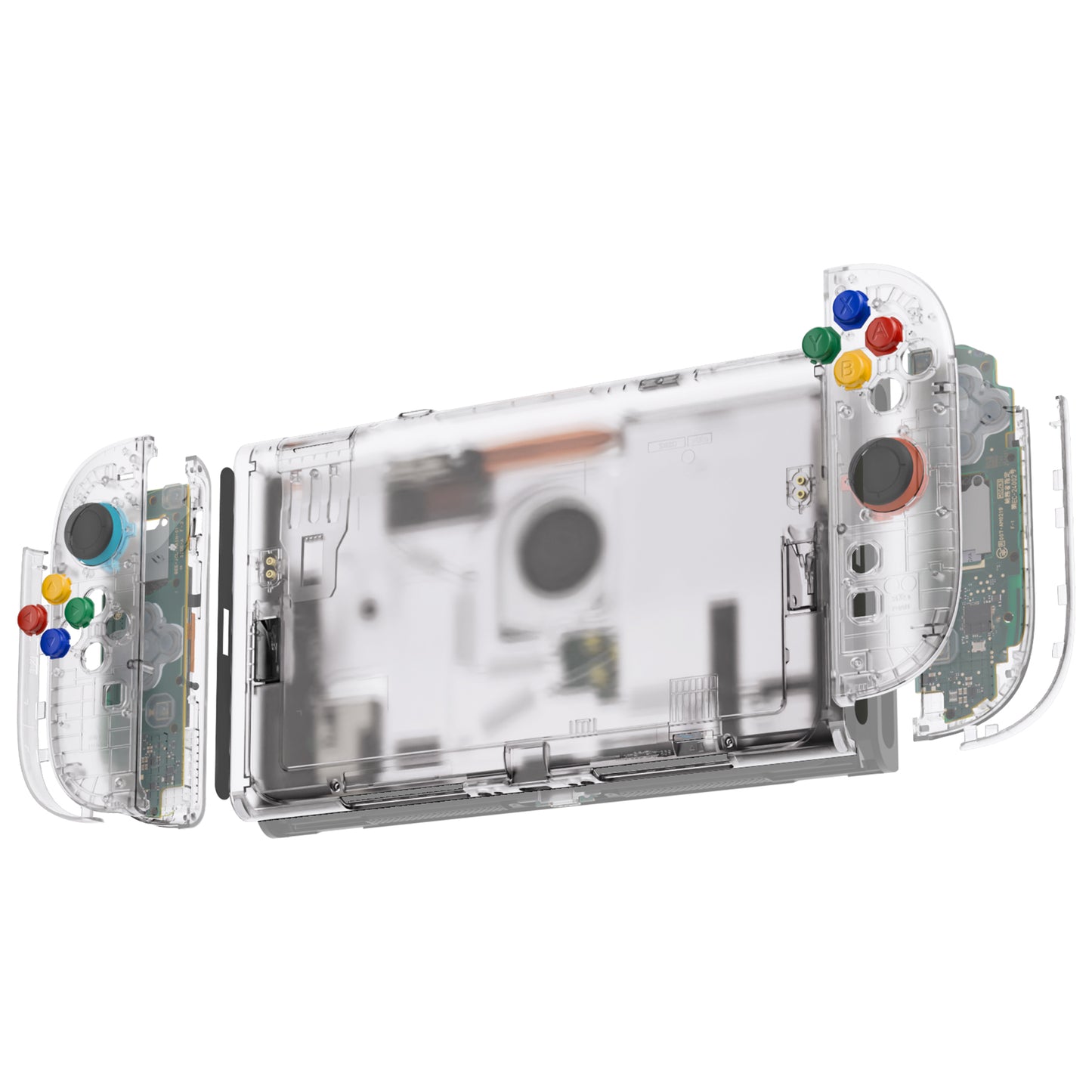 eXtremeRate Nintendo Switch 2対応交換フルセットシェル＆ボタン - エッセンス版【クリア】