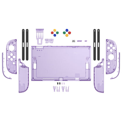 eXtremeRate Nintendo Switch 2対応交換フルセットシェル＆ボタン - エッセンス版【クリアパープル】