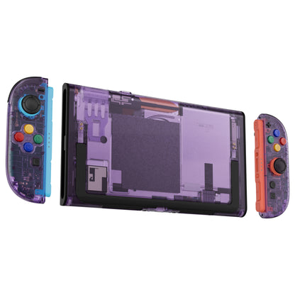 eXtremeRate Nintendo Switch 2対応交換フルセットシェル＆ボタン - エッセンス版【クリアパープル】