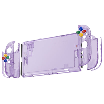 eXtremeRate Nintendo Switch 2対応交換フルセットシェル＆ボタン - エッセンス版【クリアパープル】