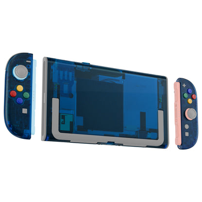eXtremeRate Nintendo Switch 2対応交換フルセットシェル＆ボタン - エッセンス版【クリアブルー】