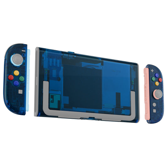 eXtremeRate Nintendo Switch 2対応交換フルセットシェル＆ボタン - エッセンス版【クリアブルー】