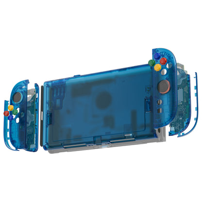 eXtremeRate Nintendo Switch 2対応交換フルセットシェル＆ボタン - エッセンス版【クリアブルー】