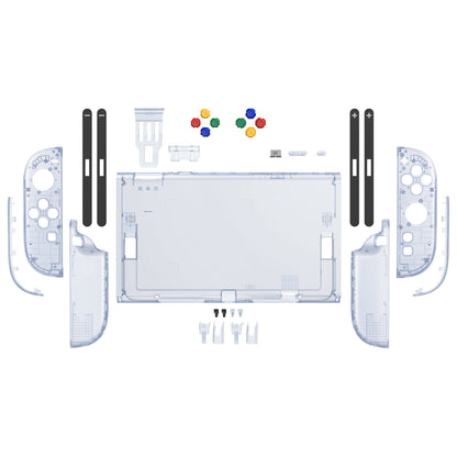 eXtremeRate Nintendo Switch 2対応交換フルセットシェル＆ボタン - エッセンス版【クリアグレイシャーブルー】