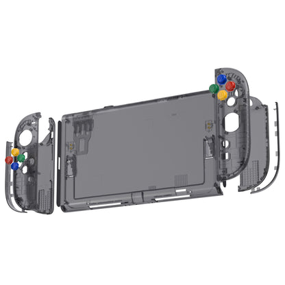 eXtremeRate Nintendo Switch 2対応交換フルセットシェル＆ボタン - エッセンス版【クリアブラック】