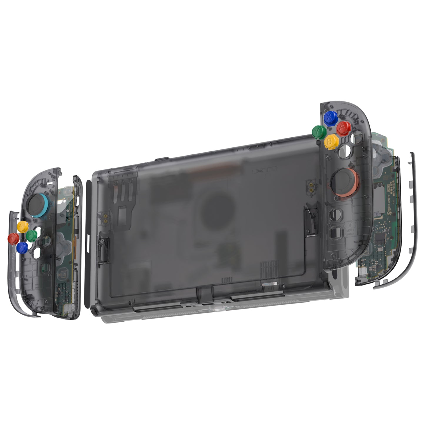 eXtremeRate Nintendo Switch 2対応交換フルセットシェル＆ボタン - エッセンス版【クリアブラック】