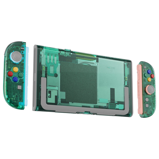 eXtremeRate Nintendo Switch 2対応交換フルセットシェル＆ボタン - エッセンス版【エメラルドグリーン】