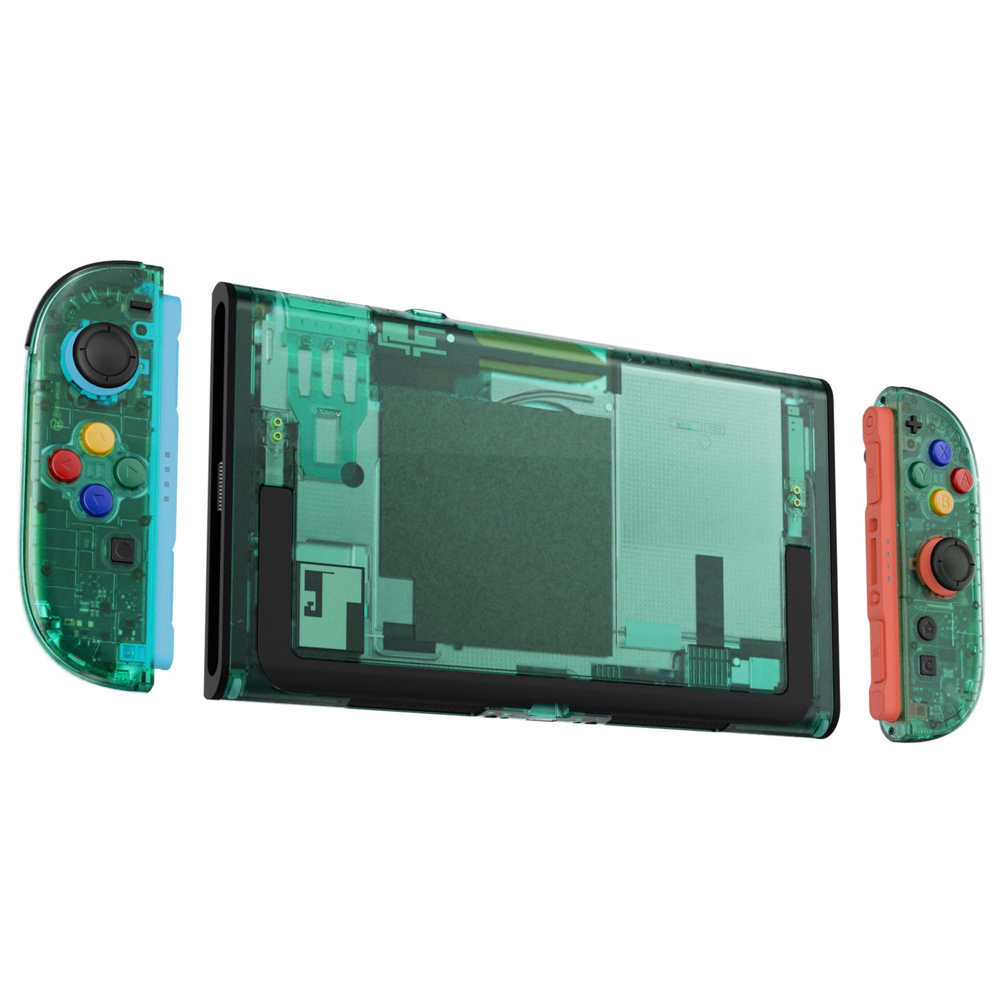 eXtremeRate Nintendo Switch 2対応交換フルセットシェル＆ボタン - エッセンス版【エメラルドグリーン】